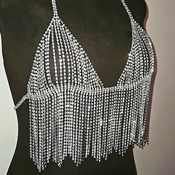 (NWT) NATASHA RHINESTONE BRALETTE - Picture 3 of 5